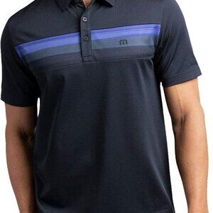 Travis Mathew Climbing Wall Stripe Performance Polo Shirt size M